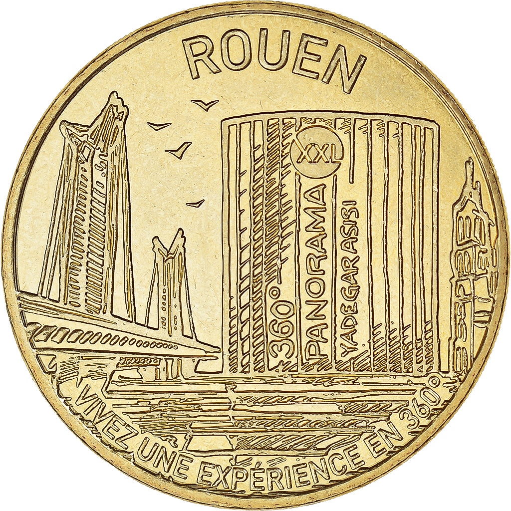 Francia, zeton, Rouen - Panarama XXL n°2, 2018, MDP, SC+, Aluminio y