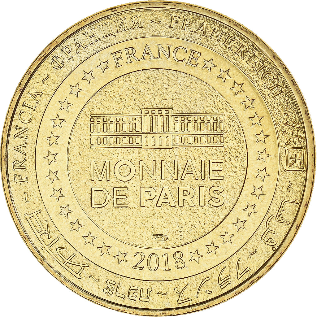 Francia, zeton, Kintzheim - Montagne aux singes n° 12, 2018, MDP, SC+, Aluminio