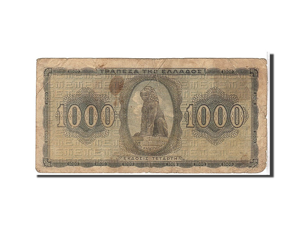 Banknote, Greece, 1000 Drachmai, 1942, KM:118a, VF(20-25)