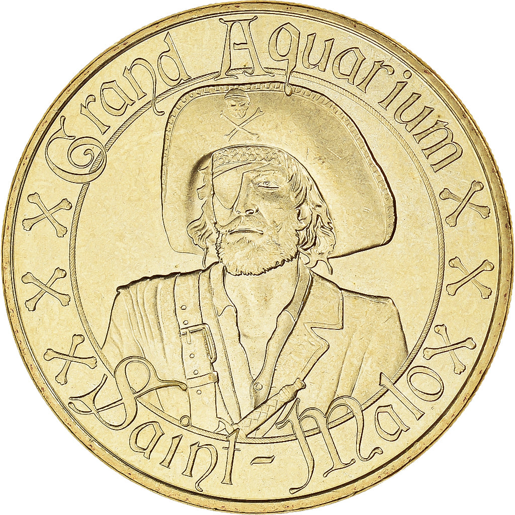 France, Token, Saint-Malo - Grand aquarium n°6 - Le pirate, 2018, MDP, MS(64)