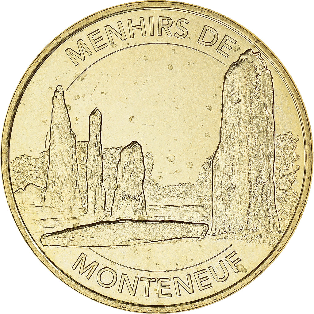 Francia, zeton, Jetón turístico, De l'Oust à Brocéliande n° 1 - Menhirs de