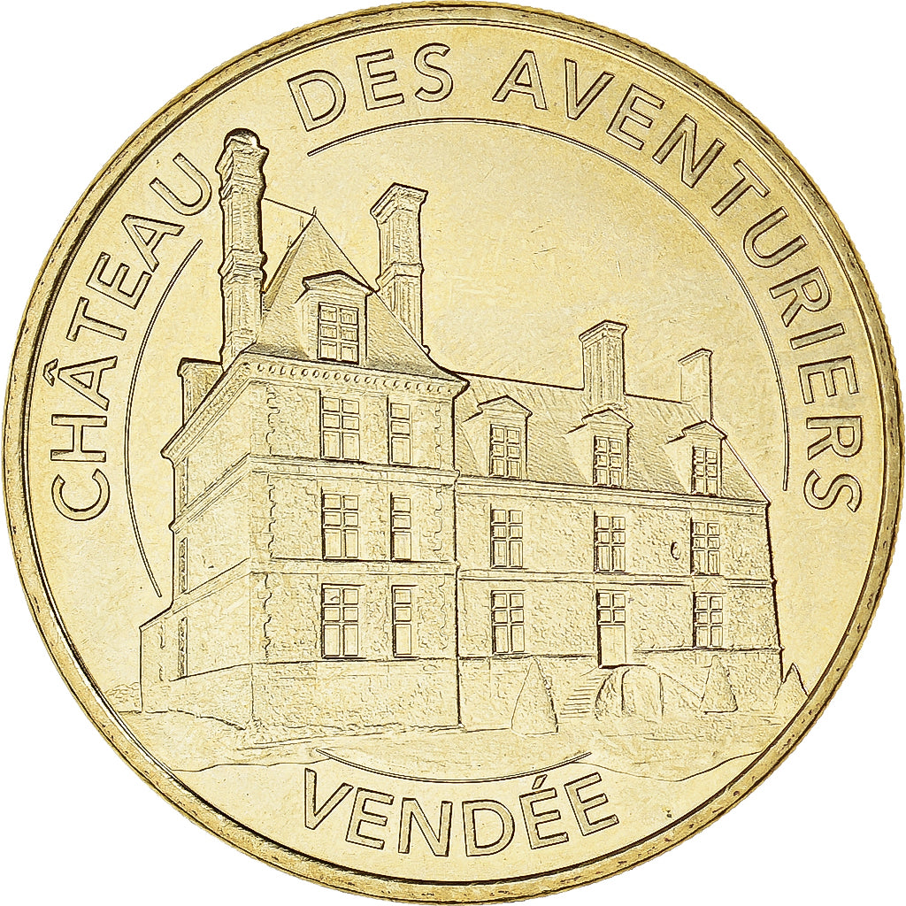 Francia, zeton, Avrillé - Le château des aventuriers, 2018, MDP, SC+, Aluminio