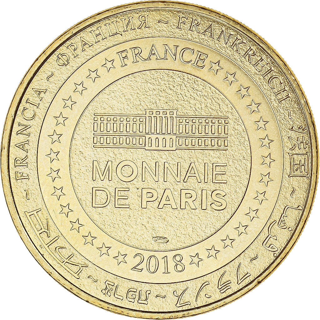 Francia, zeton, Avrillé - Le château des aventuriers, 2018, MDP, SC+, Aluminio