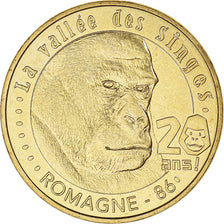 France, Token, Touristic token, Romagne - Vallée des Singes n°7 - 20 ans