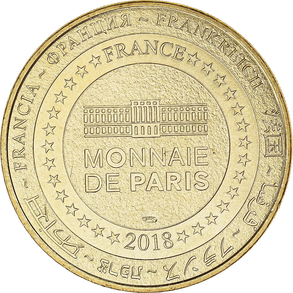 Francia, zeton, Montpellier - Place royale du Peyrou, 2018, MDP, SC+, Aluminio y