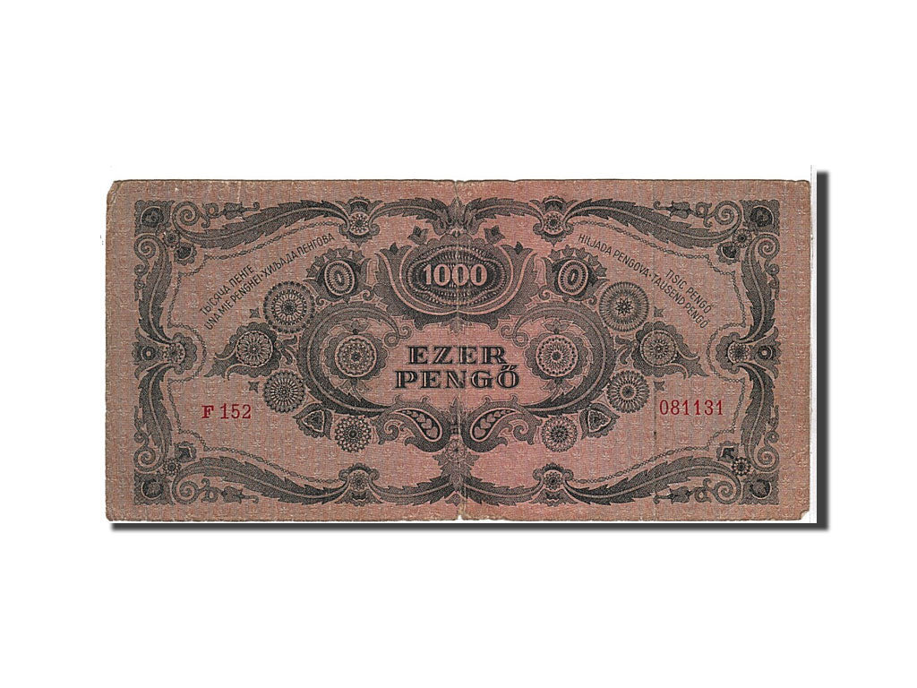 Banknote, Hungary, 1000 Pengö, 1945, VF(20-25)