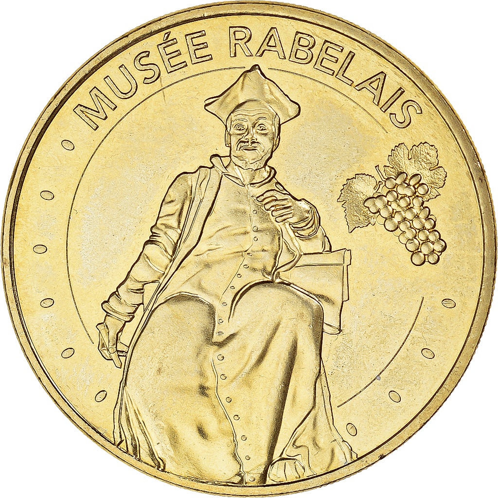 Francia, zeton, Seuilly - Musée Rabelais, 2018, MDP, SC+, Aluminio y