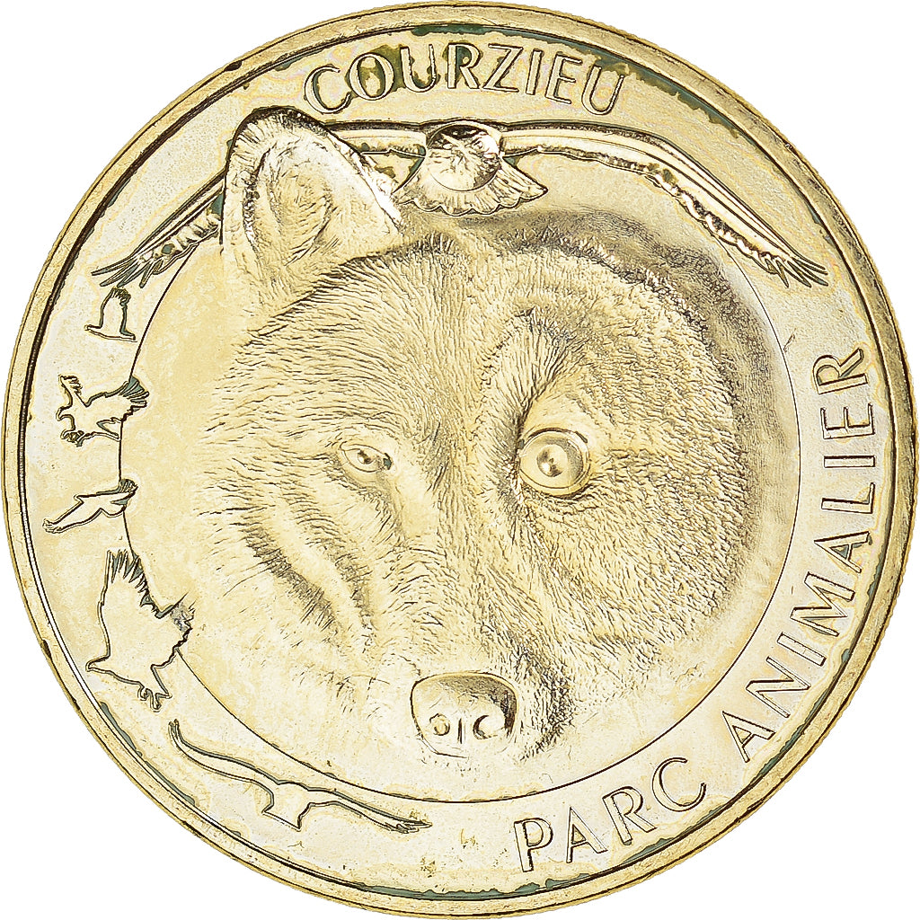Francia, zeton, Courzieu - Parc animalier n° 2, 2018, MDP, SC+, Aluminio y