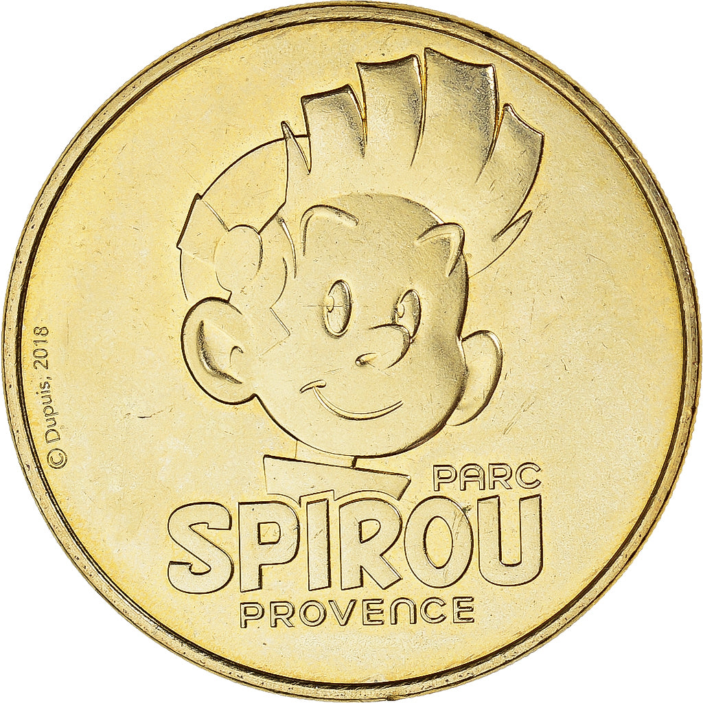 France, Jeton, Monteux - Parc Spirou, 2018, MDP, SPL+, Cupro-nickel Aluminium