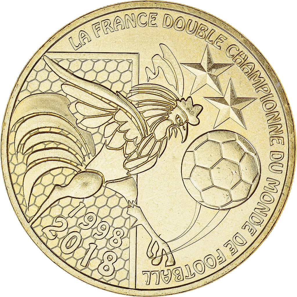 Francia, zeton, Jetón turístico, Paris - La France double championne du monde