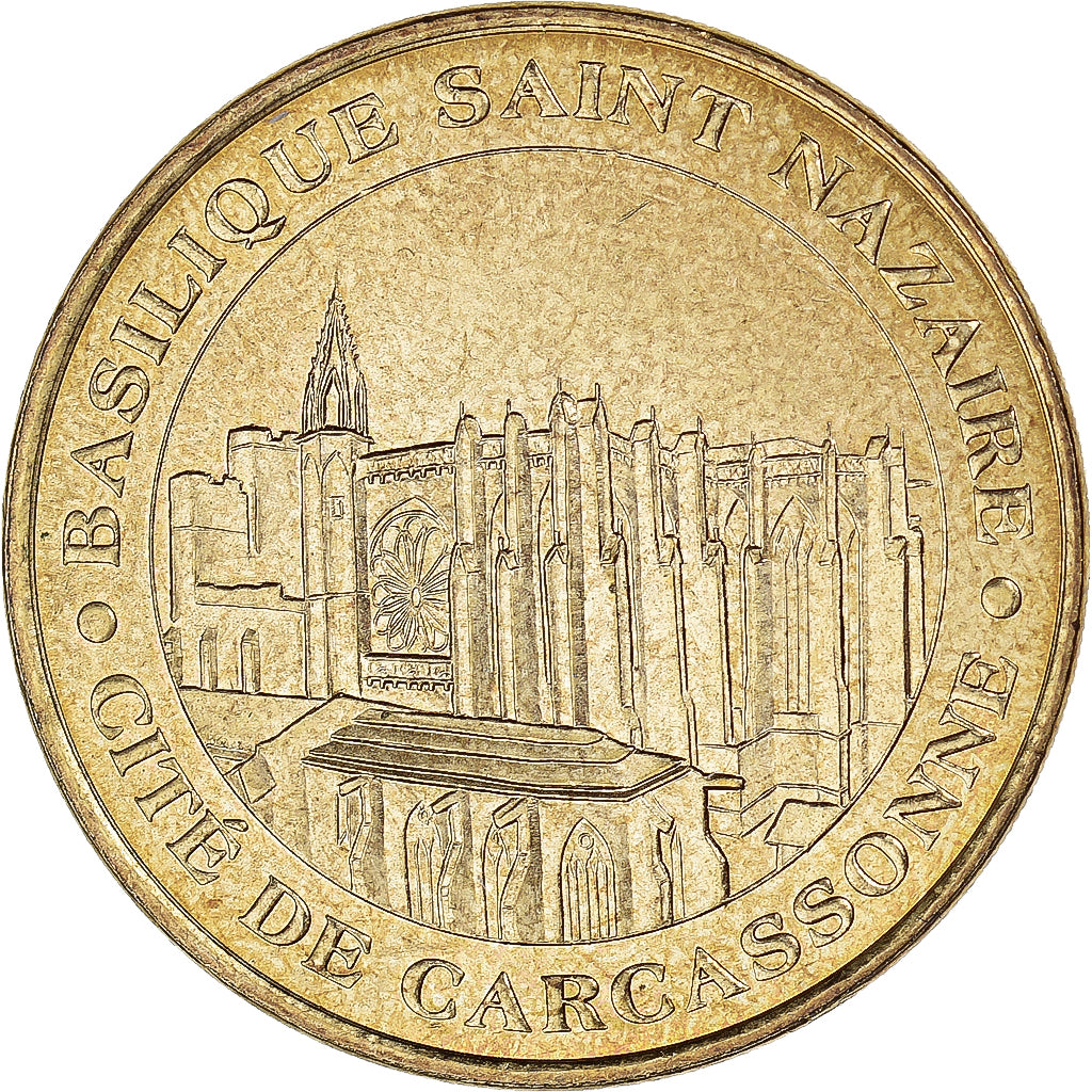 Francia, zeton, Jetón turístico, 11/ Basilique Saint-Nazaire - Carcassonne