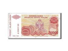 Billet, Croatie, 50,000 Dinara, 1993, KM:R21a, TTB