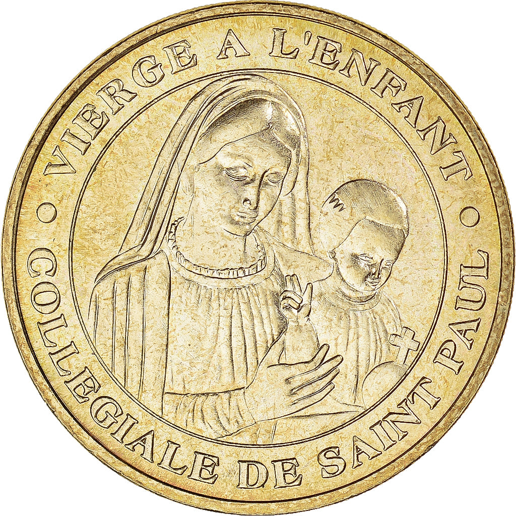 Francia, zeton, 06/ Vierge à l'enfant - Saint-Paul de Vence, 2008, MDP, SC+