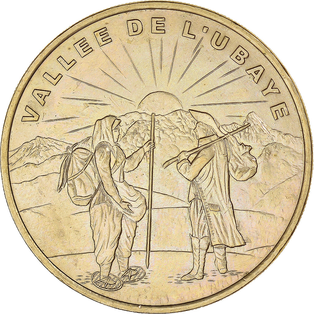 Francia, zeton, Jetón turístico, Barcelonnette - Vallée de l'Ubaye, 2001