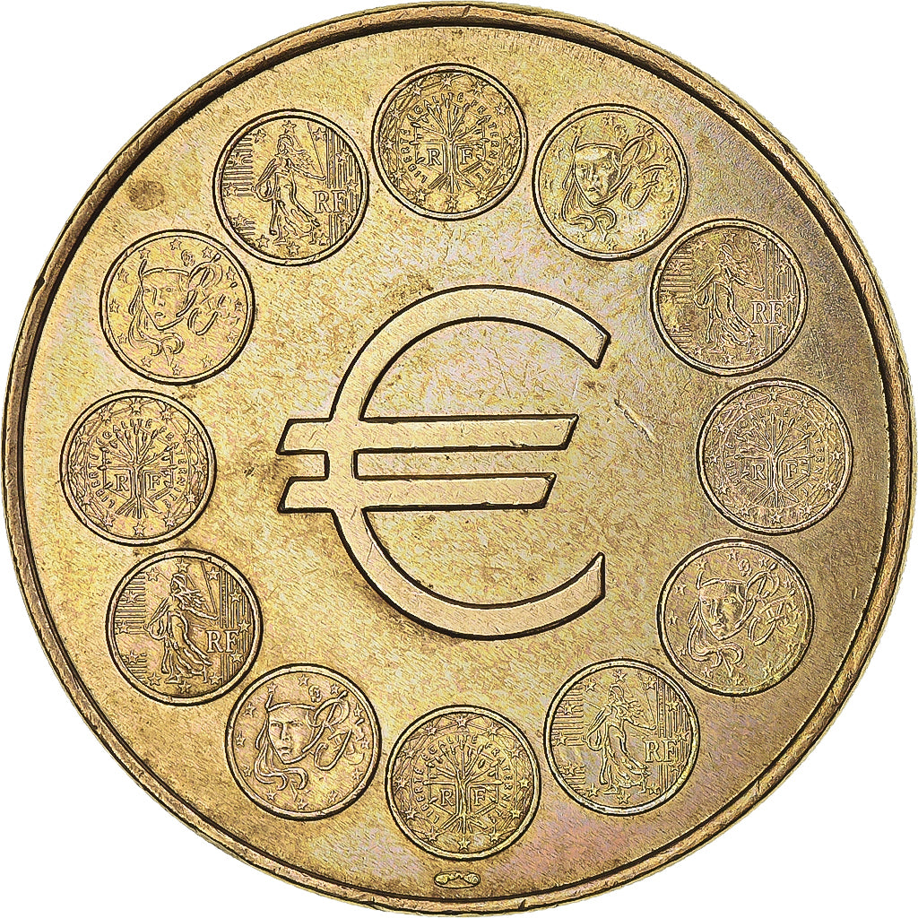 France, Token, Touristic token, Paris - Hotel de la Monnaie - Logo Euro 12