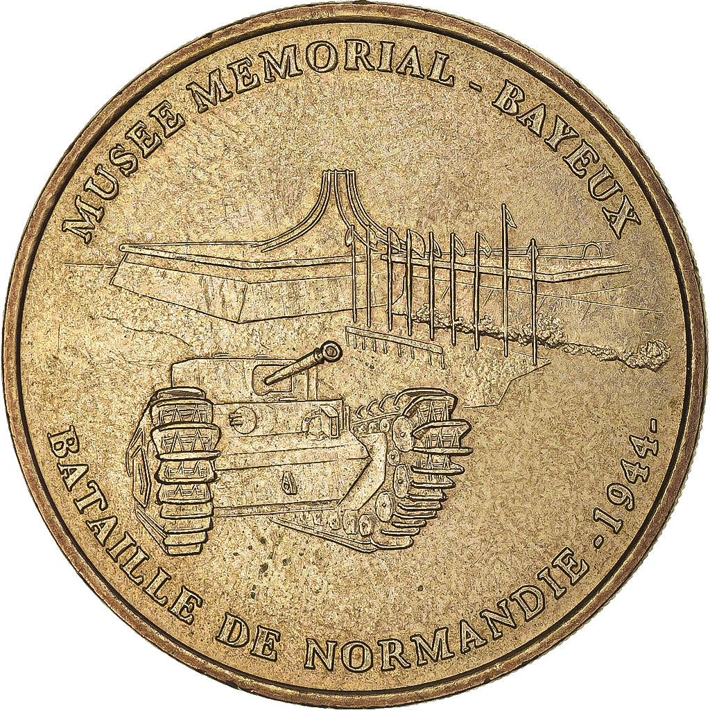 Frankreich, betaalpenning, Touristic token, Musée mémorial - Bayeux, 2004