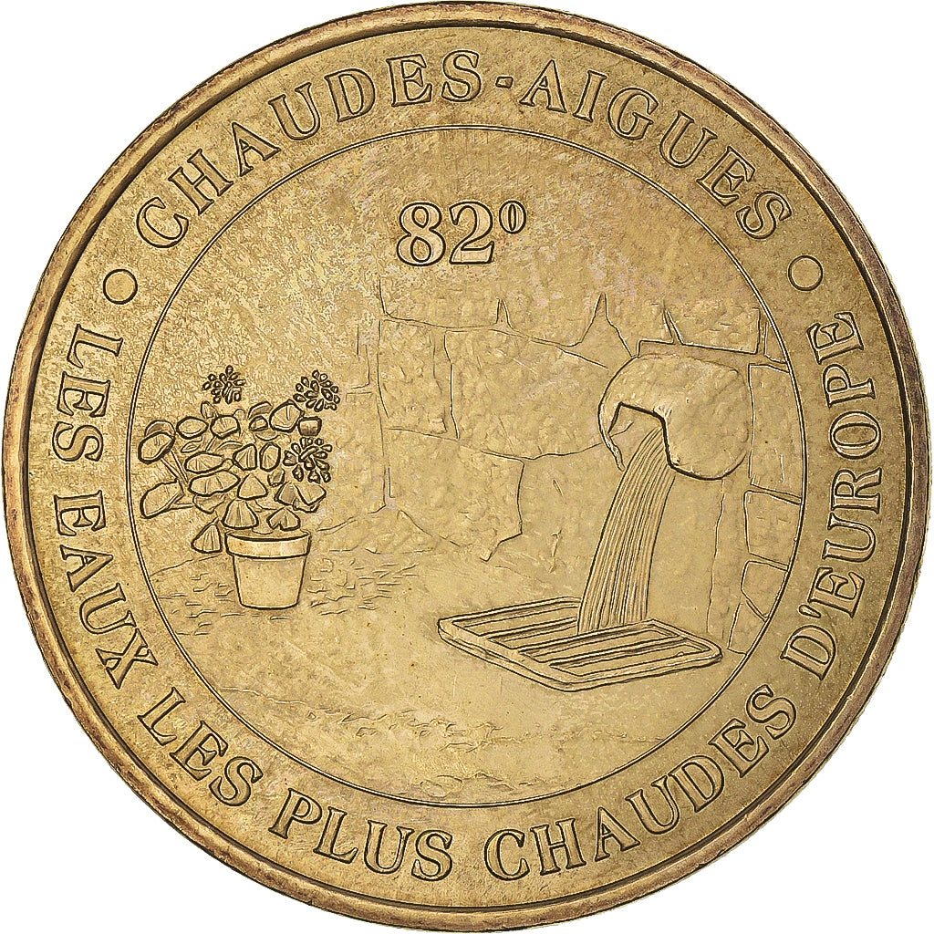 France, Token, 15/ Chaudes Aigues - Source, 2007, MDP, MS(60-62), Copper-nickel
