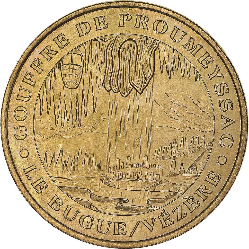Frankreich, betaalpenning, Touristic token, Audrix - Gouffre de Proumeyssac