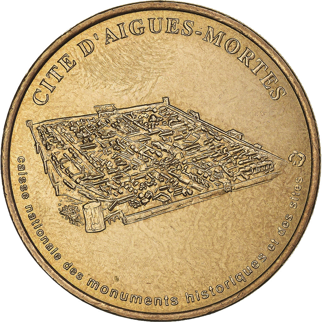 Frankreich, betaalpenning, Touristic token, Aigues-Mortes cité, 2001, Monnaie