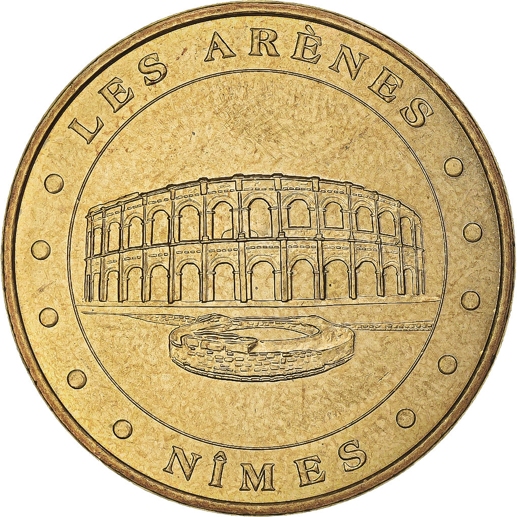 Francja, Token, Nimes - Les Arènes n°2, 2008, MDP, MS(63), Miedzionikiel