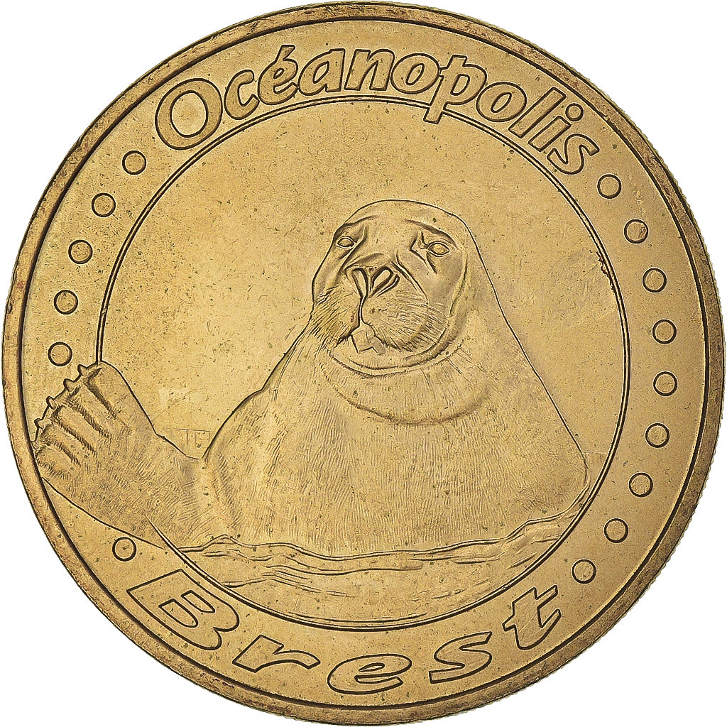 France, Token, Touristic token, Brest - Océanopolis n°1, Arts & Culture, 2004