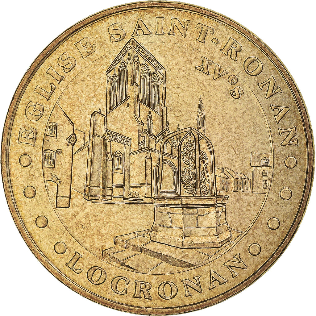 Frankreich, betaalpenning, Touristic token, Locronan - Eglise Saint Ronan, 2006