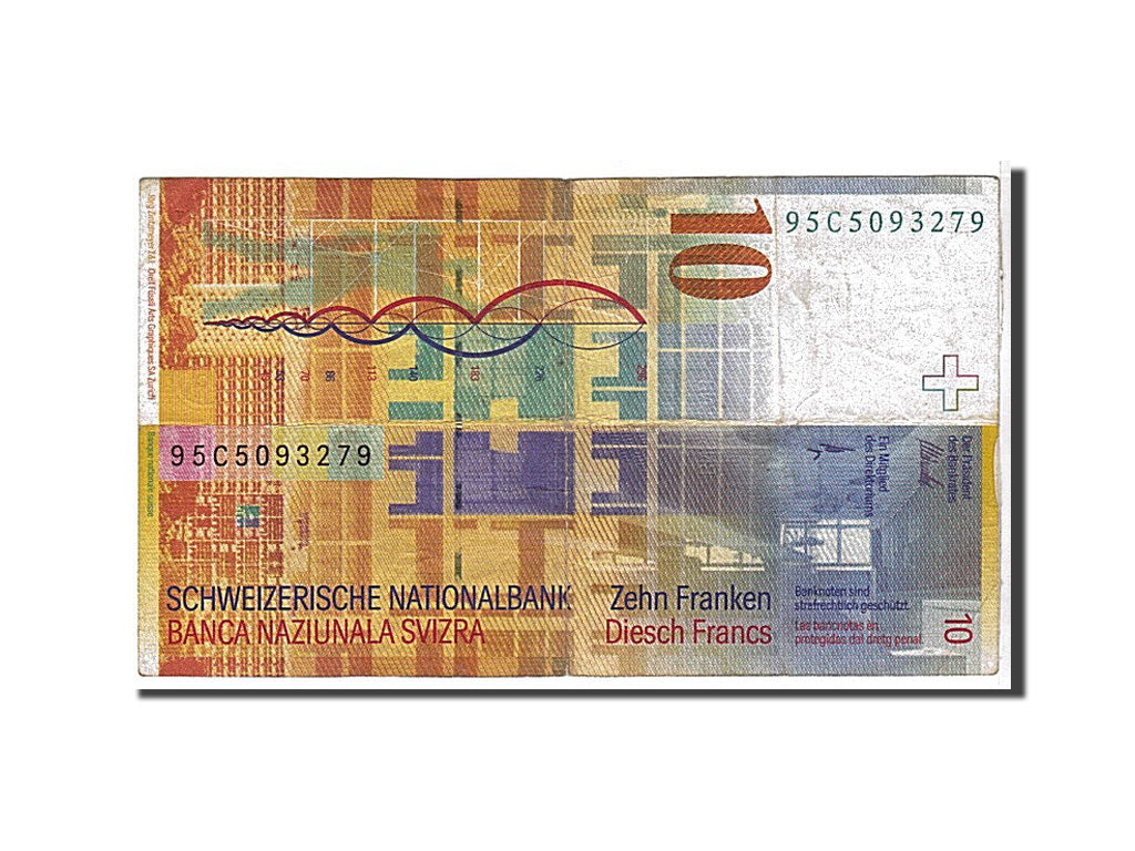 Banknote, Switzerland, 10 Franken, 1995, KM:66a, EF(40-45)