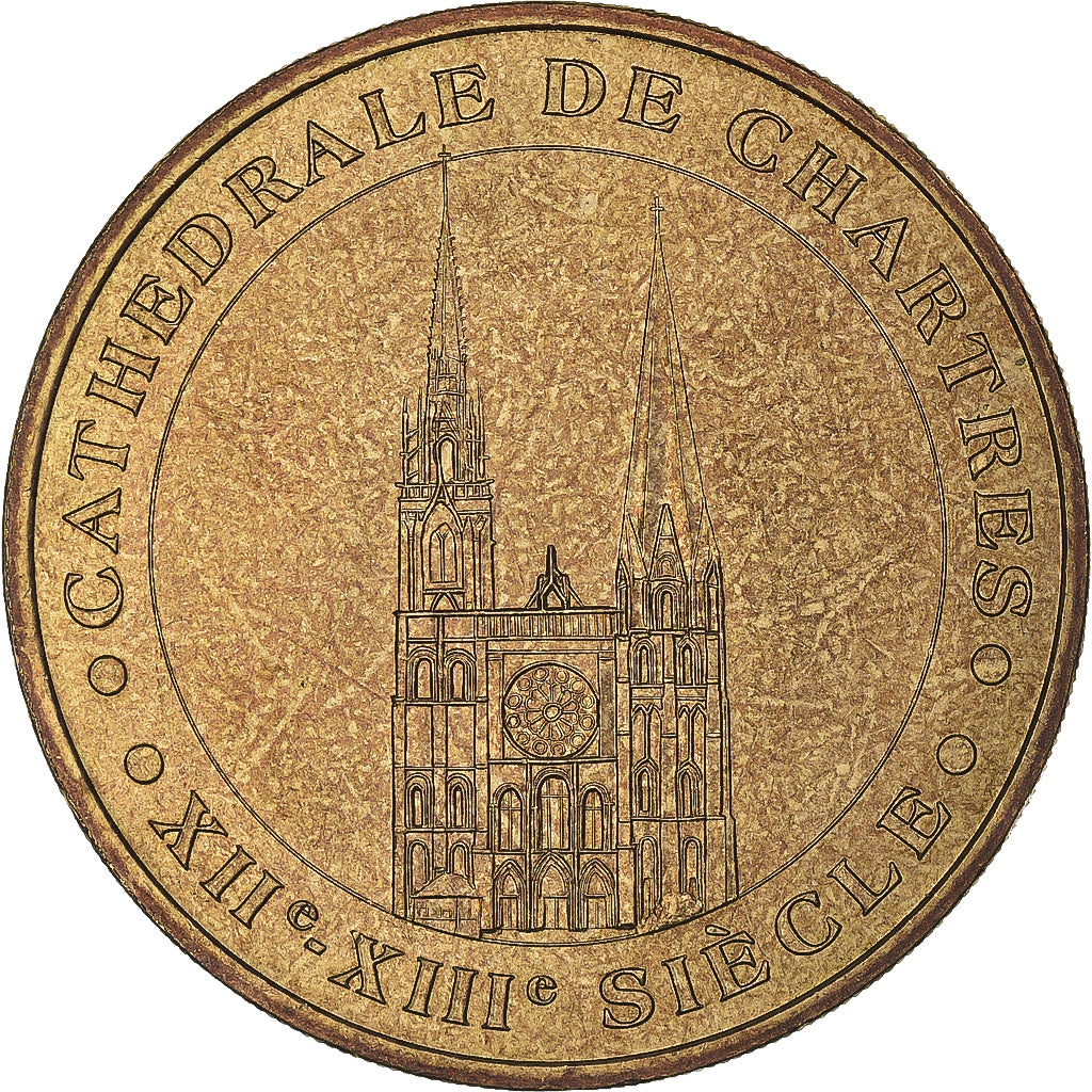 France, Token, Touristic token, Chartres - La Cathédrale n°2, Arts & Culture
