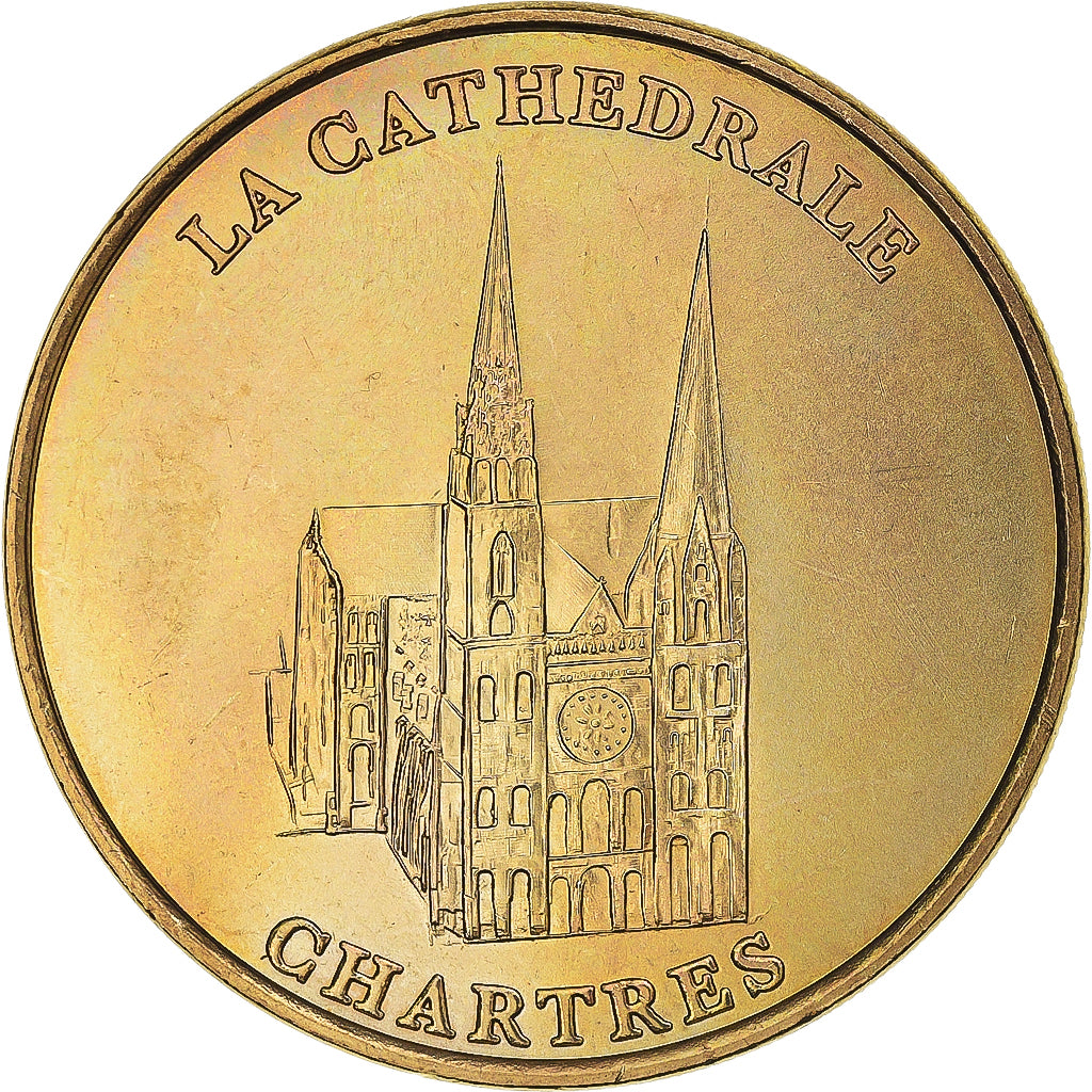 Francja, Token, Żeton turystyczny, CHARTRES - La Cathédrale, 2014, MDP