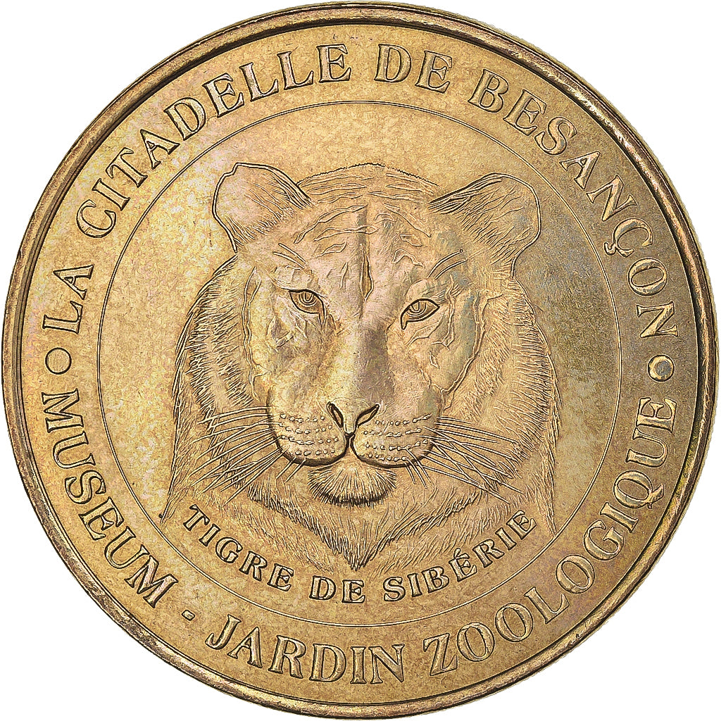 France, Jeton, Jeton Touristique, Besançon - zoo  - Le tigre, 2002, Monnaie de