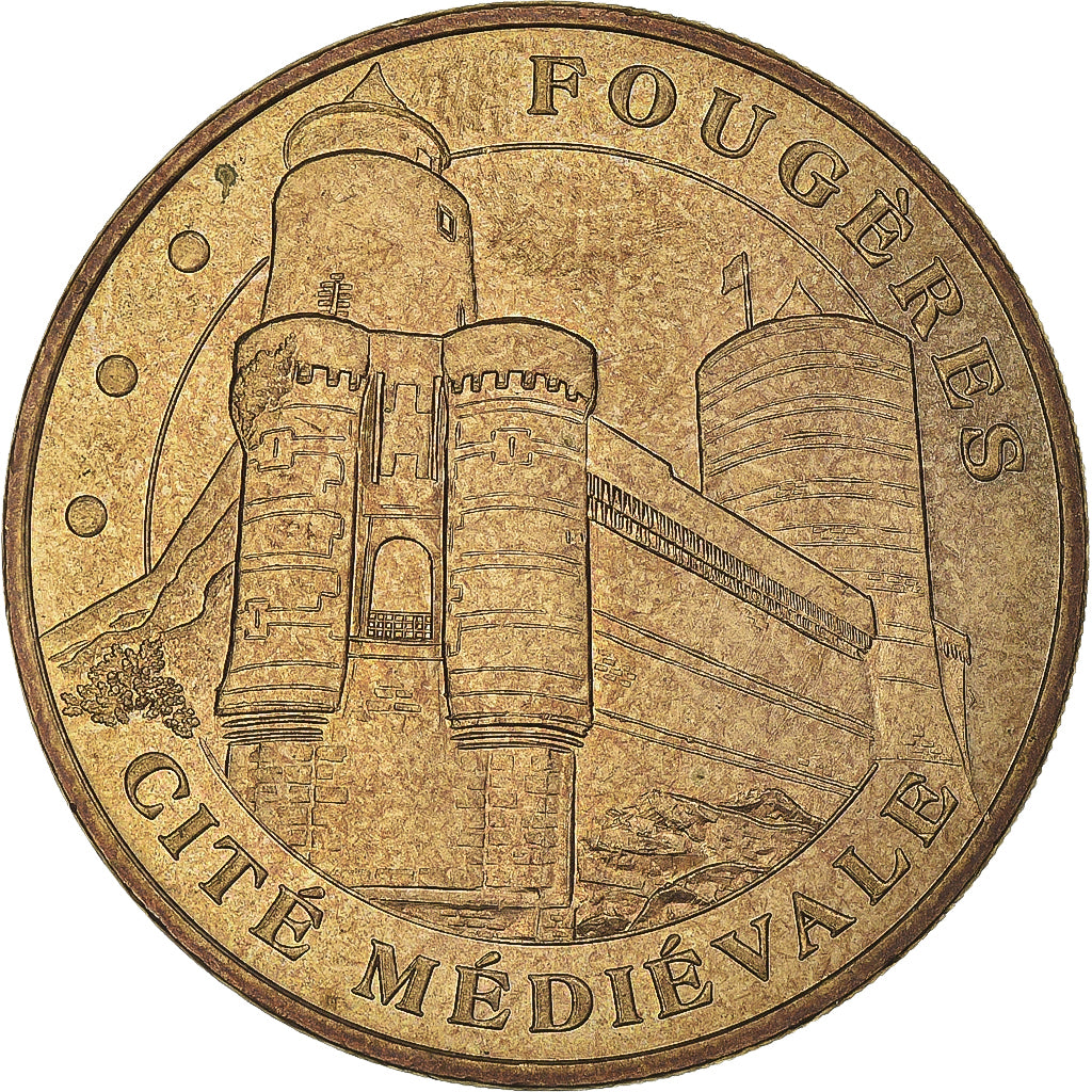Frankreich, betaalpenning, Touristic token, Fougères - Cité médiévale n° 2