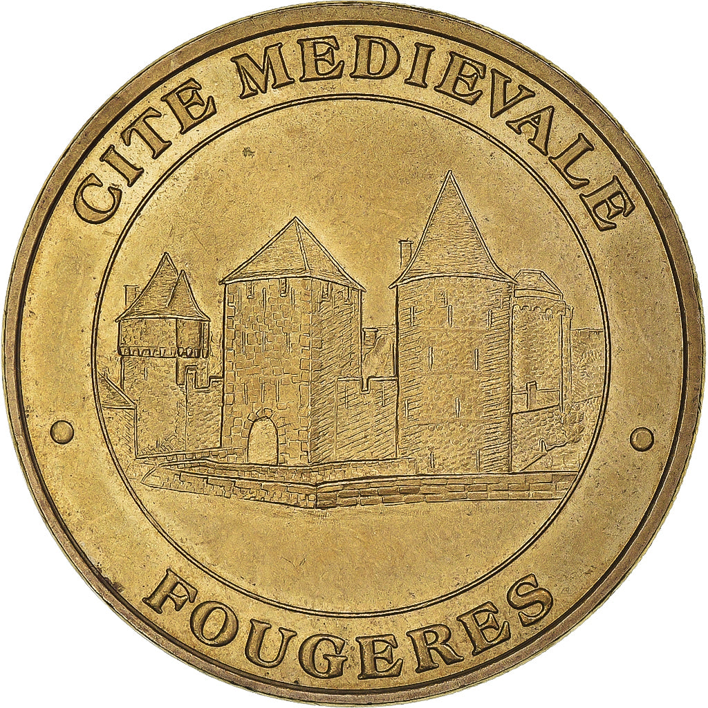 France, Jeton, Tourist Token, Fougères - Cité médiévale n°1, Arts &