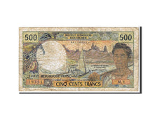 Tahiti, 500 Francs, 1985, KM #25d, VF(20-25), 19351