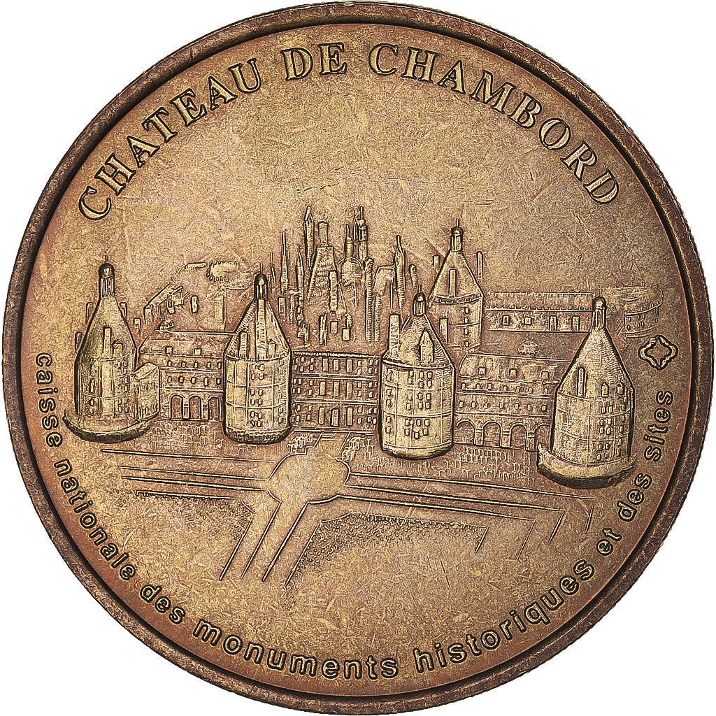 Francia, zeton, Jetón turístico, 41/ Château de Chambord, Arts & Culture