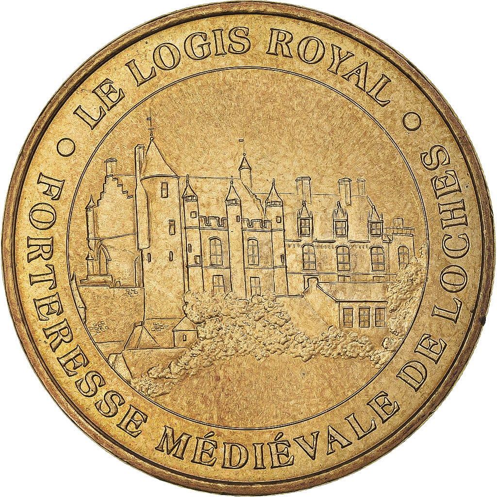 Francja, Token, Żeton turystyczny, Loches - Logis Royal, Sztuka i Kultura