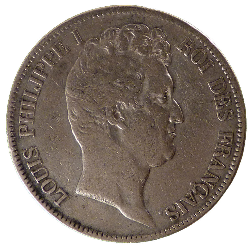 FRANCE, Louis-Philippe, 5 Francs, 1831, Marseille, KM #735.10, VF(30-35),...