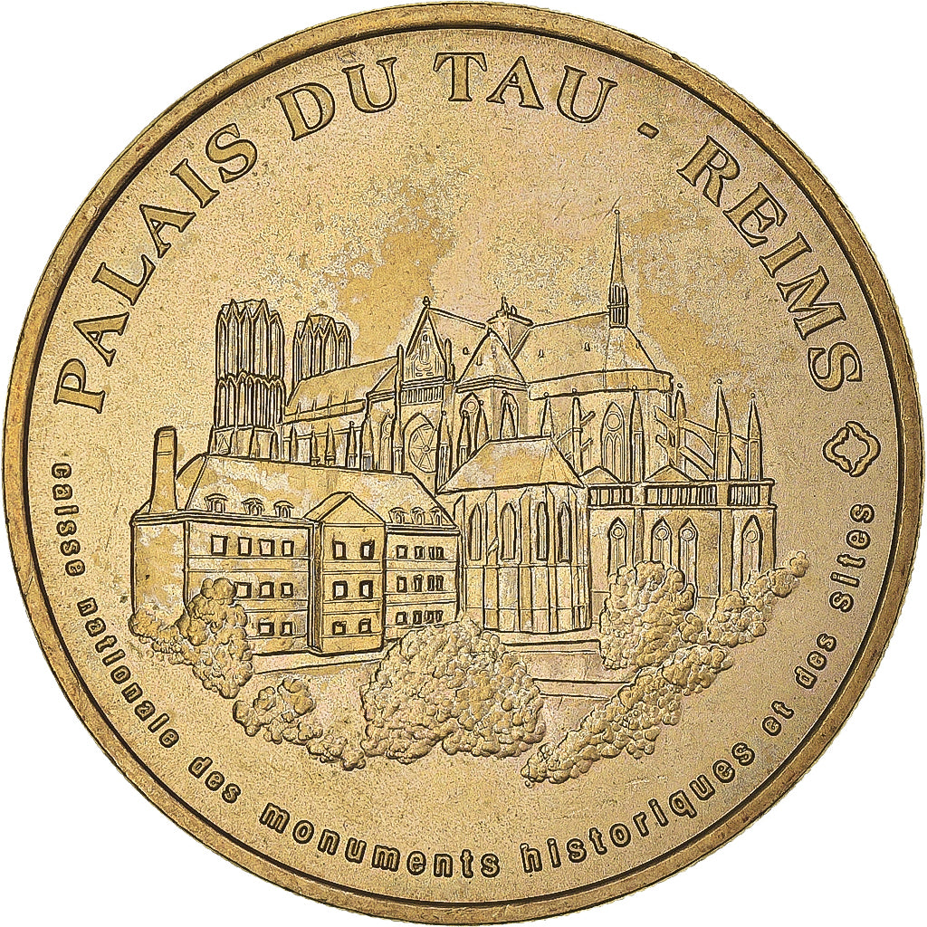 Francja, Token, Żeton turystyczny, 51/ Palais du Tau - Reims, Sztuka i Kultura