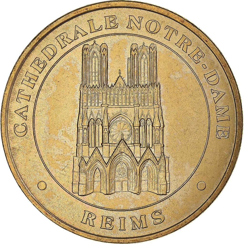 France, Token, Touristic token, Reims - Cathédrale Notre Dame, 2005, MDP