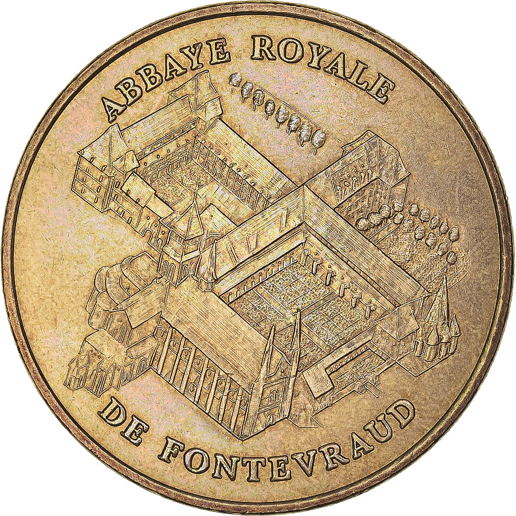 França, Token, Token turístico, Fontevraud - Abbaye Royale n°1, 2003, MDP