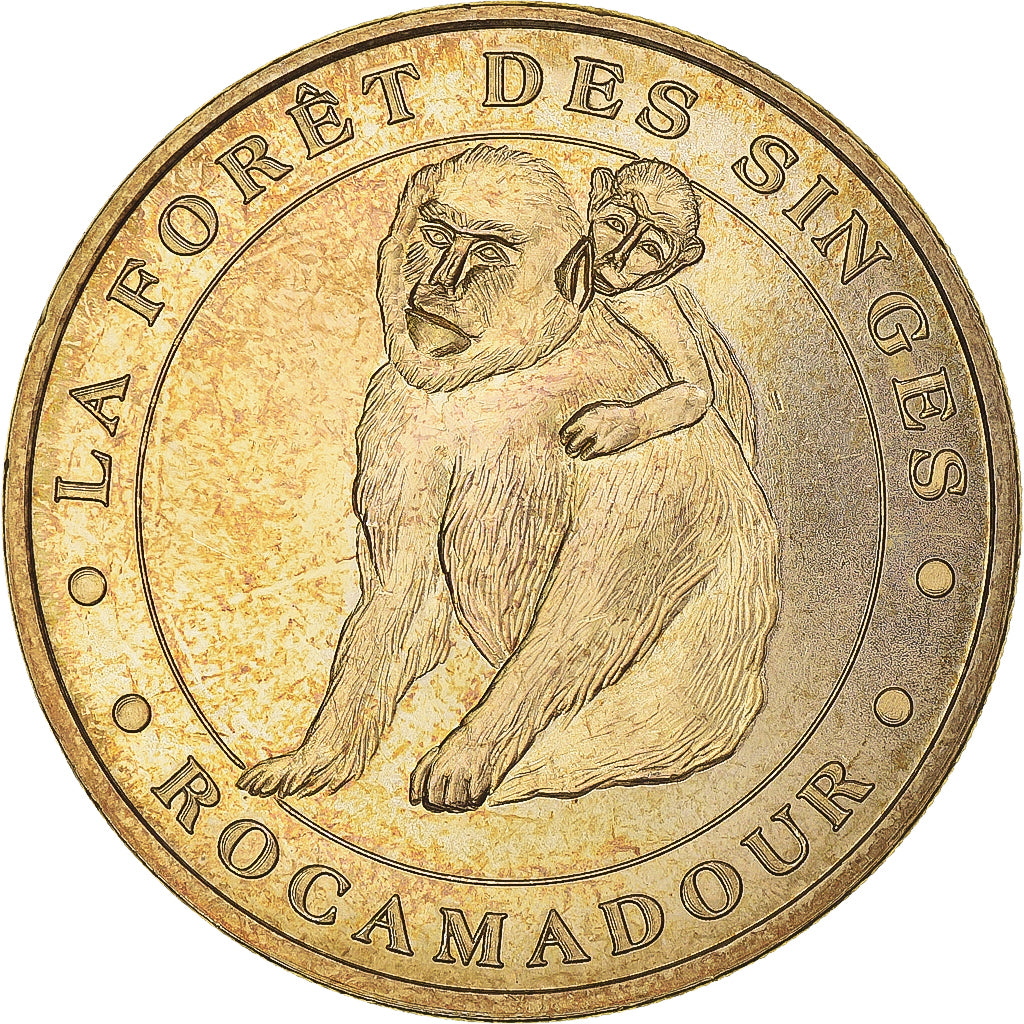 France, Token, Touristic token, Rocamadour - La forêt des singes n°2, Arts &