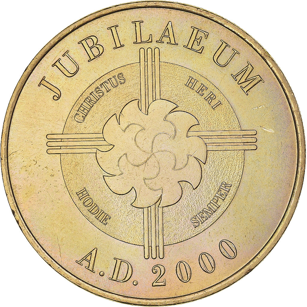 Francja, Token, Żeton turystyczny, Notre Dame de Lourdes, Jubilaeum, Sztuka i