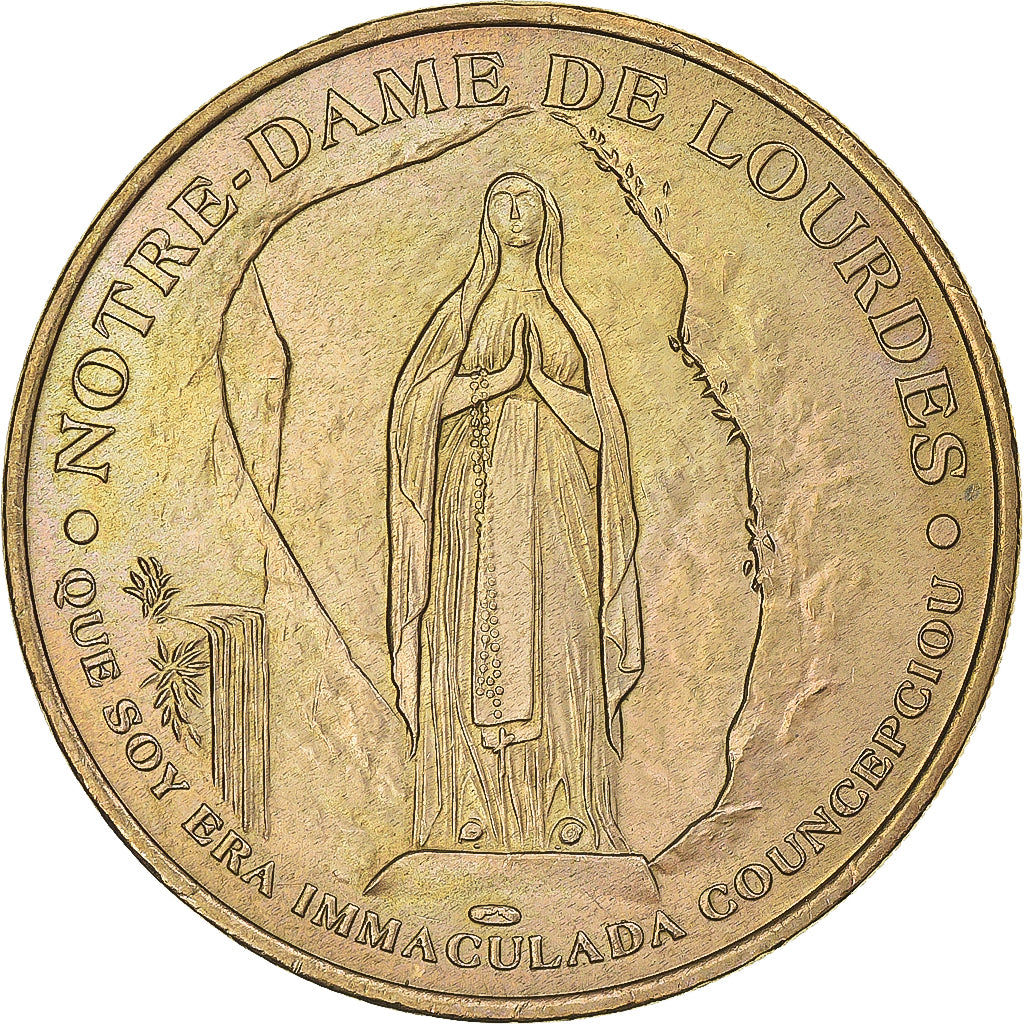 Francja, Token, Żeton turystyczny, Notre Dame de Lourdes, Jubilaeum, Sztuka i