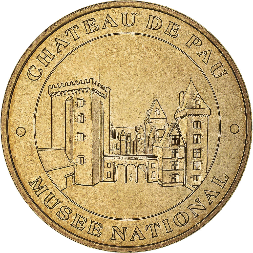 Francja, Token, Żeton turystyczny, Pau - le château - Musée National, 2007