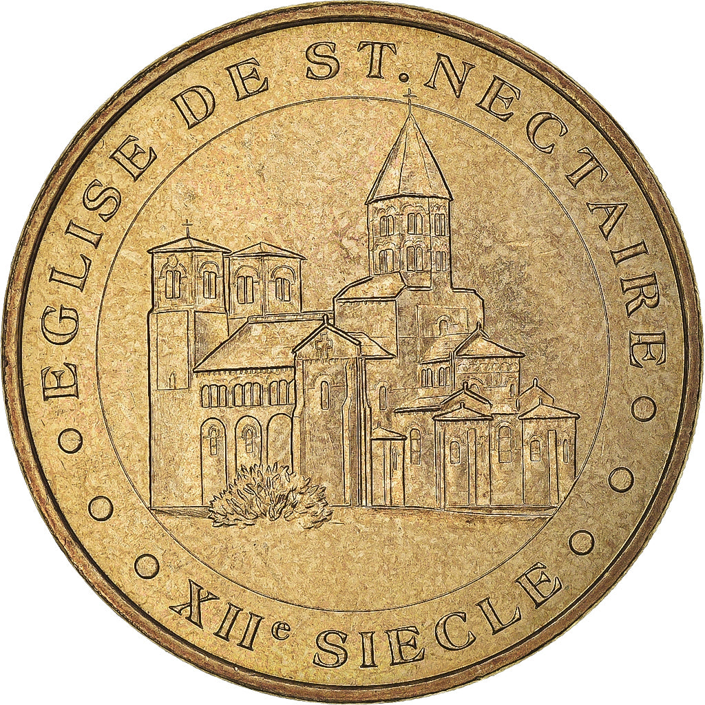 Frankreich, betaalpenning, Touristic token, Saint-Nectaire - l'église, 2006