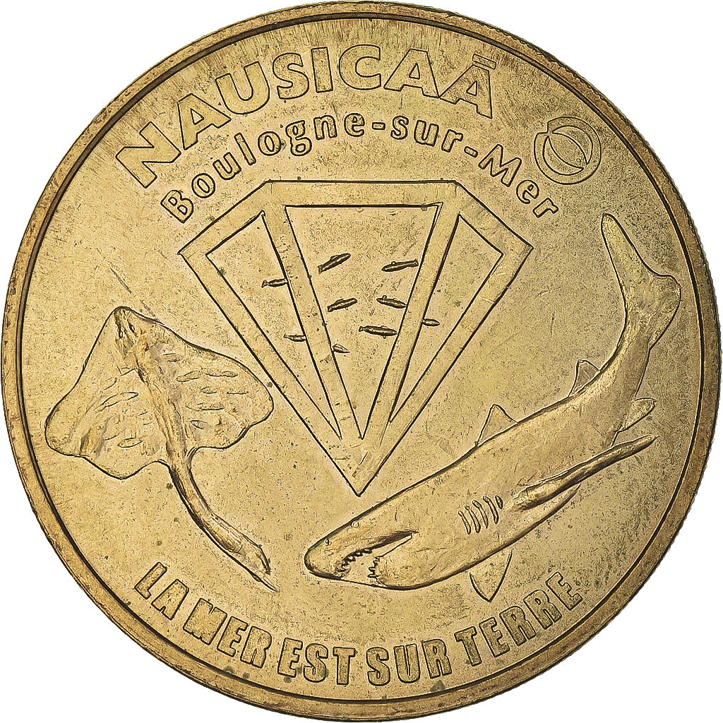Francia, zeton, Jetón turístico, Boulogne-sur Mer  - Nausicaa n° 1, Arts &
