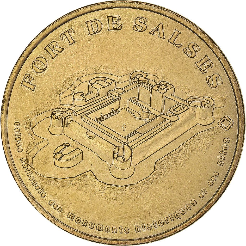 Francia, zeton, Jetón turístico, Salses - Le Château Fort -, Arts & Culture