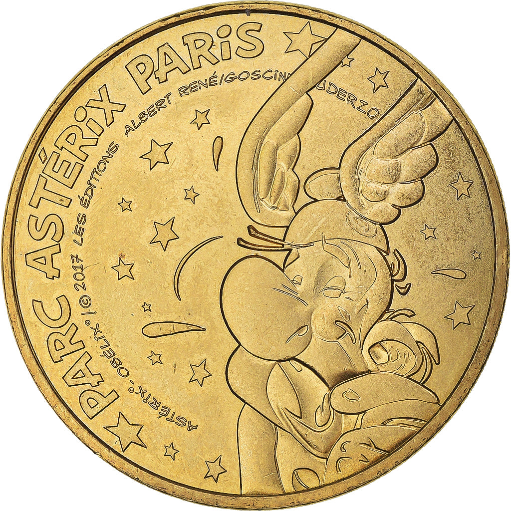 Frankreich, betaalpenning, Touristic token, Plailly - Parc Astérix - Astérix
