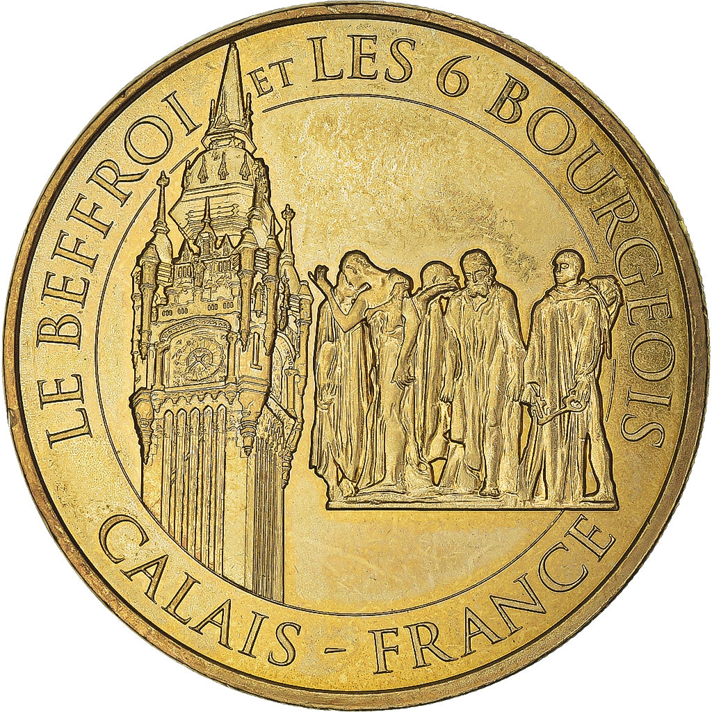 France, Token, Calais - Le Beffroi et les 6 bourgeois, 2017, MDP, MS(63)