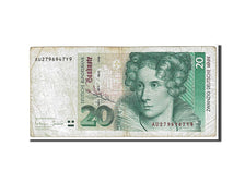 Germany - Federal Republic, 20 Deutsche Mark, 1993, KM #39b, VF(20-25),...