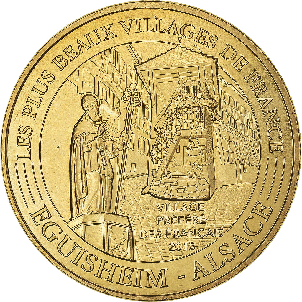France, Token, Alsace - Eguisheim, 2017, MDP, MS(63), Copper-nickel Aluminium